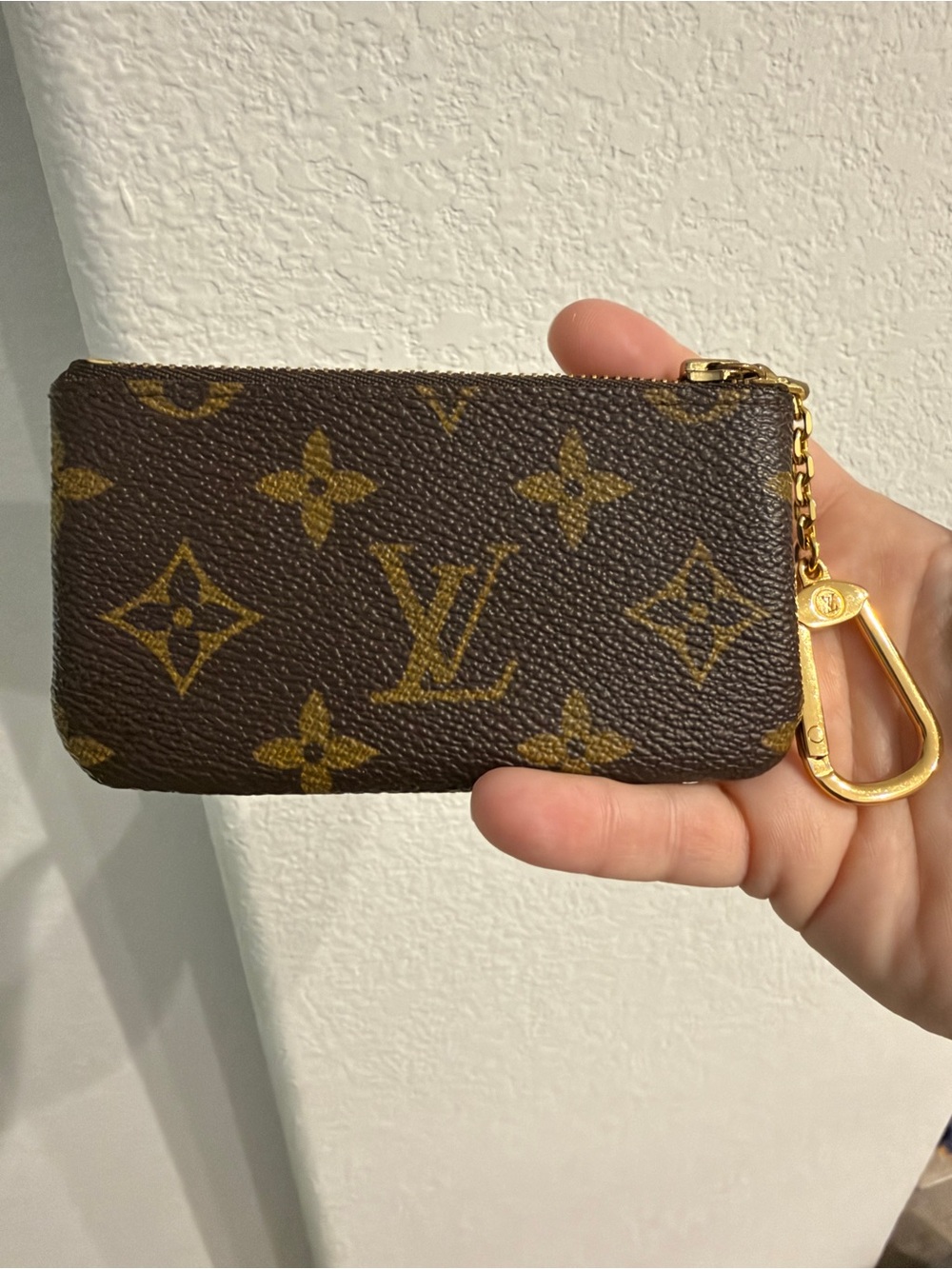 Louis Vuitton Vintage Monogram Pochette Key Clés with COA